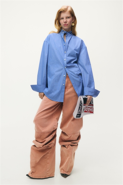 Сутулые брюки из саржи 1298165001