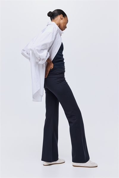 Хлопковые брюки с откидным поясом 1299682006