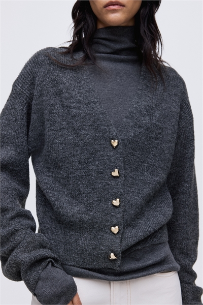 Кардиган с ребристой вязкой 1300747001