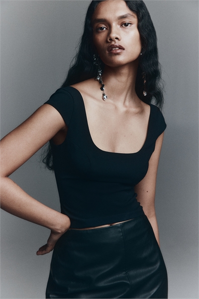 Топ с короткими рукавами 1300880002