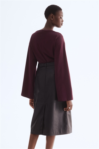 Хлопковый топ с вырезом-лодочкой 1301320005