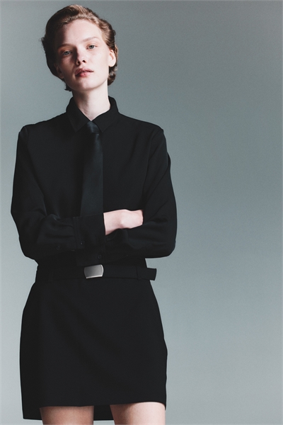 Мини-юбка с поясом 1301483002