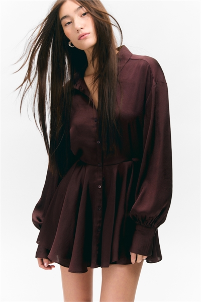 Облегающее мини-платье с длинными рукавами 1301708001