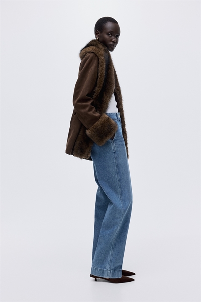 Широкие высокие джинсы 1302902002