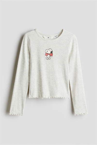 Топ из хлопка с принтом 1304555001