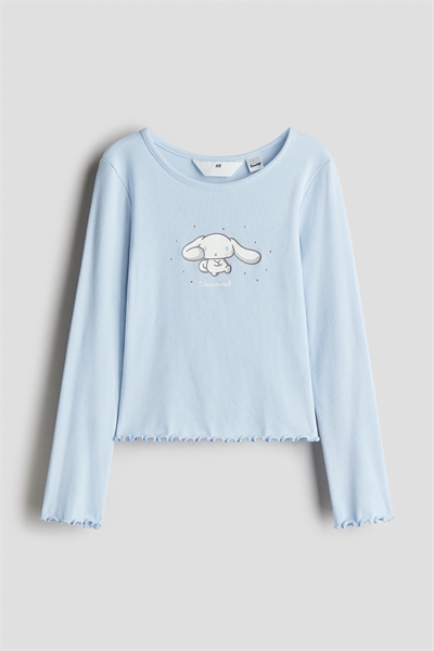 Топ из хлопка с принтом 1304555002