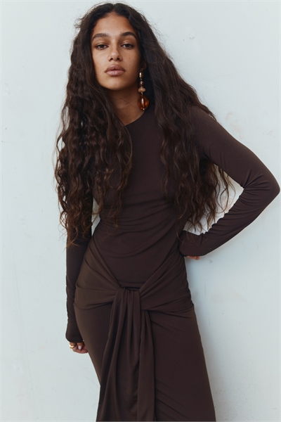 Платье из джерси с длинными рукавами 1304918001