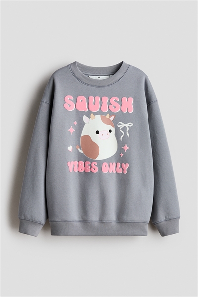 Толстовка оверсайз с принтом и мотивом 1305494022