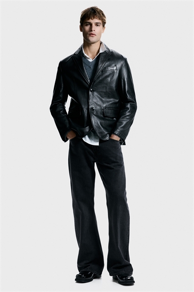 Кожаный пиджак Regular Fit 1306168001
