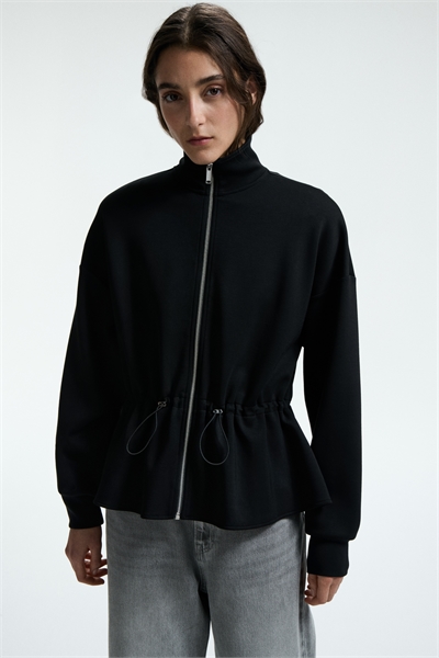 Толстовка на молнии с пеплумом 1307210001