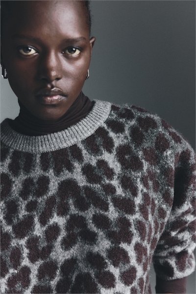 Джемпер из жаккардовой вязки 1307448002