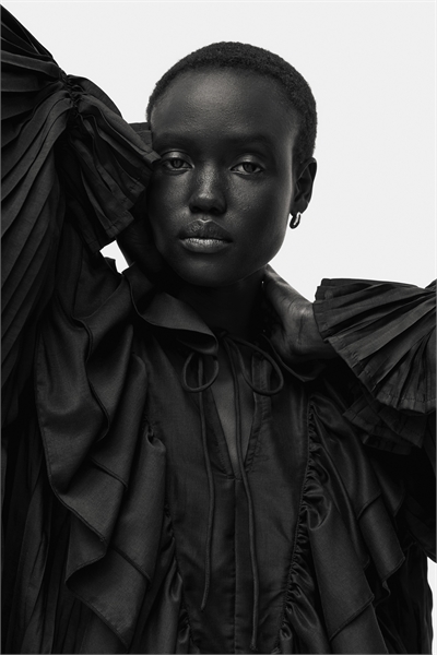 Плиссированная блузка с воланами 1309911001