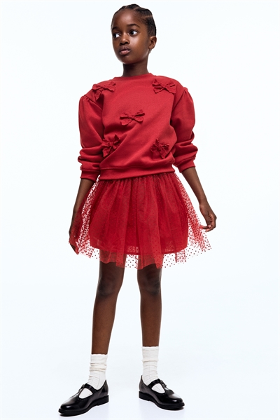 Юбка из тюля с принтом флока 1310112004