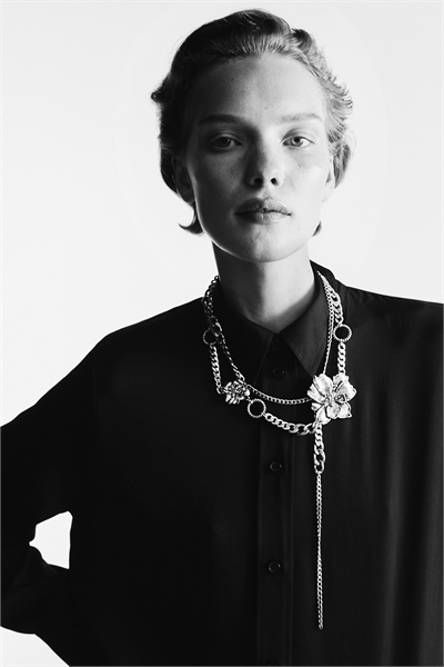 Ожерелье из многослойных цепочек 1312493001