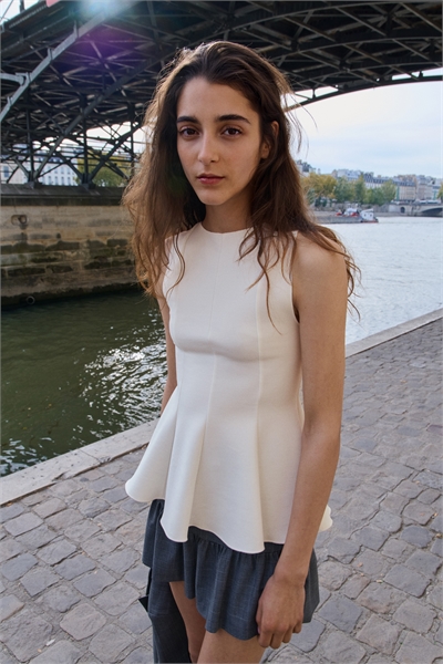 Топ без рукавов со складками 1316720001