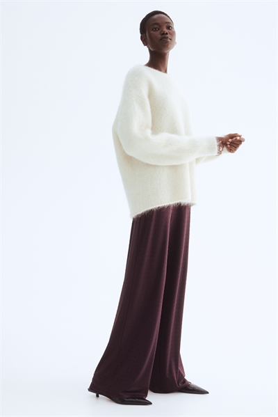 Брюки из джерси, украшенные стразами 1317722003