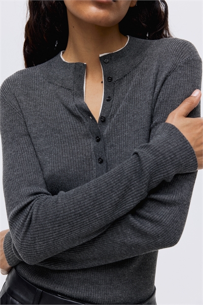 Трикотажный топ в рубчик 1317727001