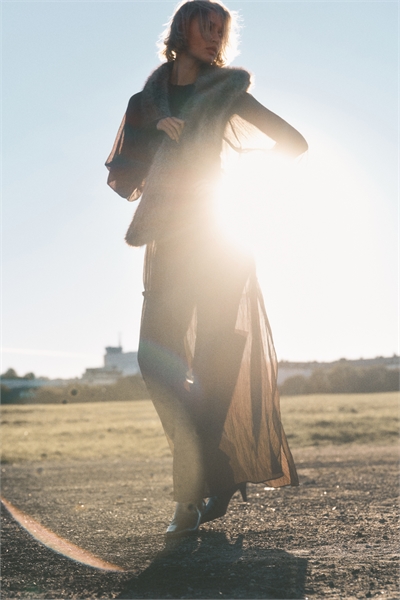 Шифоновое платье макси 1318305001