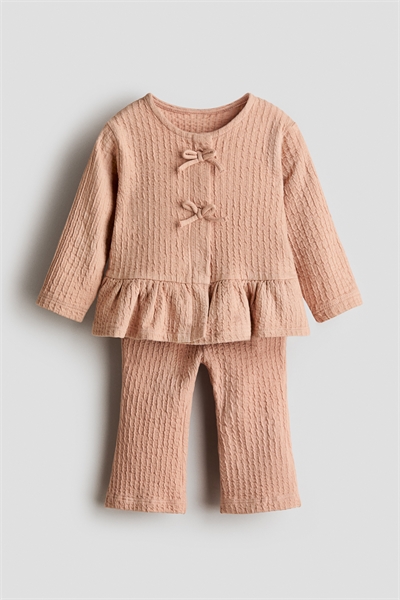 Комплект из 2 частей из текстурированного хлопка 1324172001