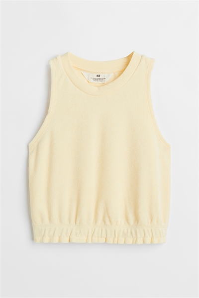 Обрезанный махровый жилет 1041699006