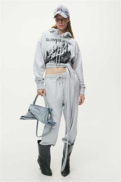 Толстовка с принтом в виде завязок 1298136001