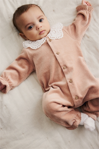 Костюм ромпер из хлопкового велюра 1308641002