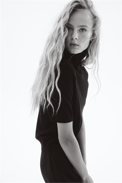 Топ с вырезом поло из тонкого трикотажа 1293965001