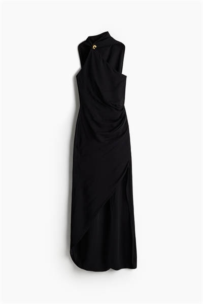 Платье без рукавов с драпировкой 1249733001
