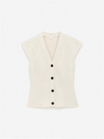 Трикотажный топ без рукавов 1281704002