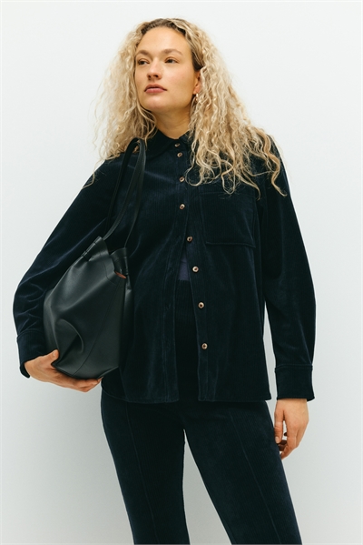 Рубашка из ребристого велюра MAMA 1294767002