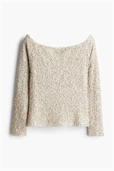 Топ с блестками на плечах 1253035001