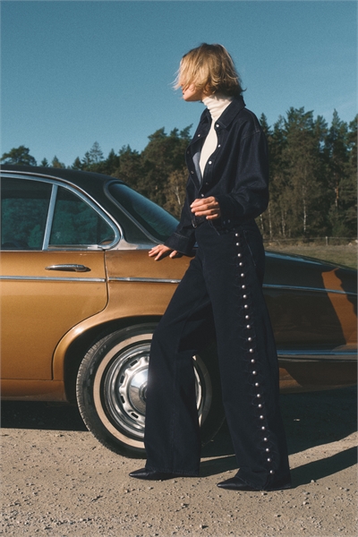 Джинсы с шипами 1289117003