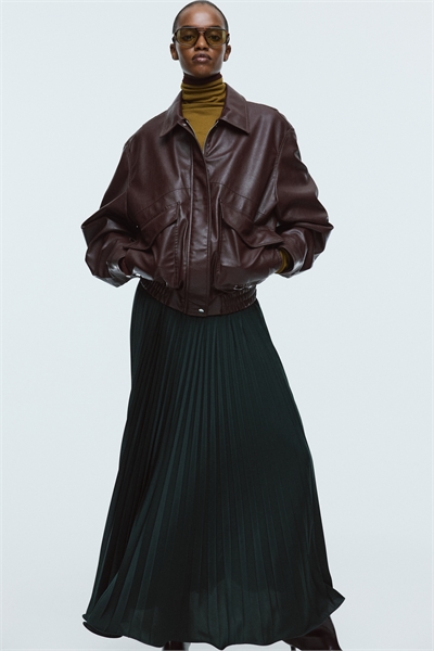 Плиссированная юбка макси 1298626005