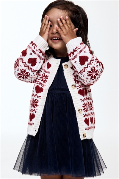 Кардиган с крупной вязкой 1300661003