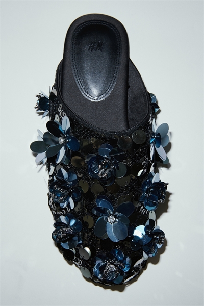 Тапочки с блестками 1304337002