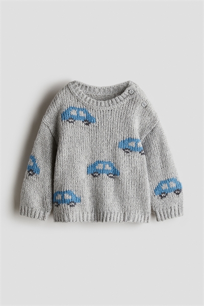 Джемпер из жаккардовой вязки 1305428004