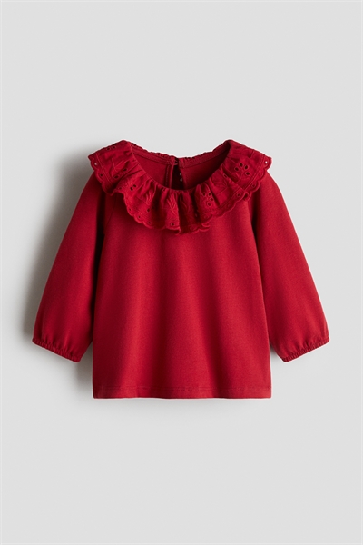 Топ с воротником Broderie anglaise 1305807005