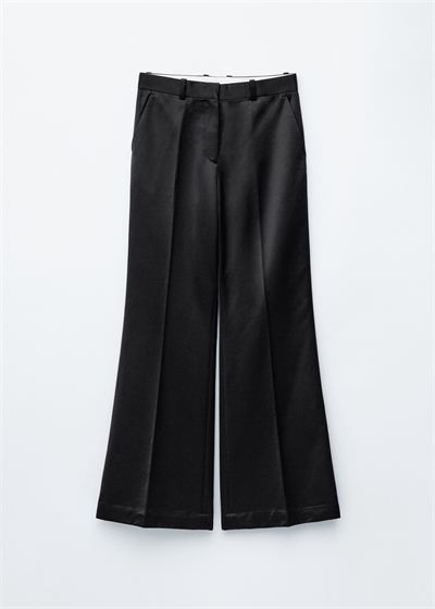 Расклешенные брюки с пресс-креативом 1306602002