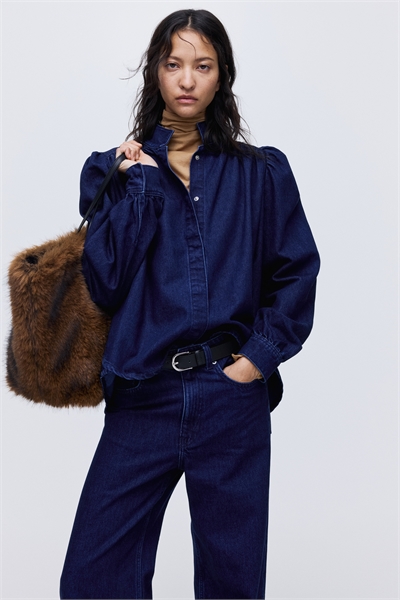 Джинсовая блузка оверсайз 1314211001