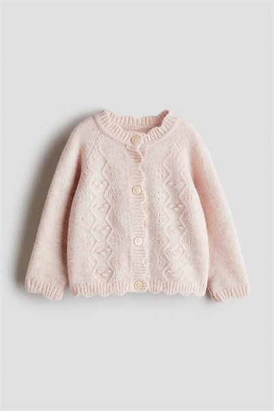 Вязаный кардиган с гребешком 1318235001