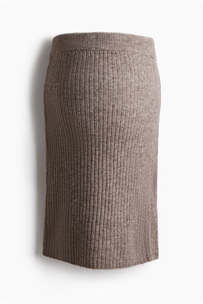 Юбка MAMA из трикотажа в рубчик 1241163001