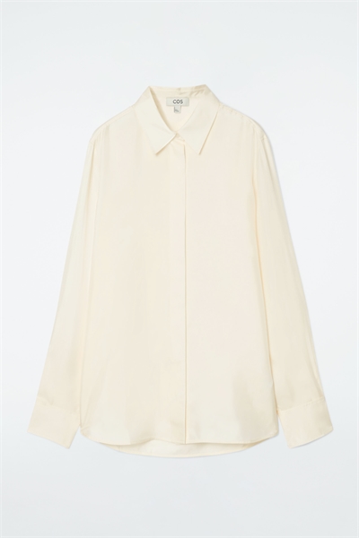 Рубашка оверсайз из чистого шелка 1191309002