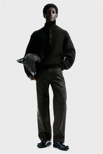 Брюки с покрытием в расслабленном стиле 1305816001