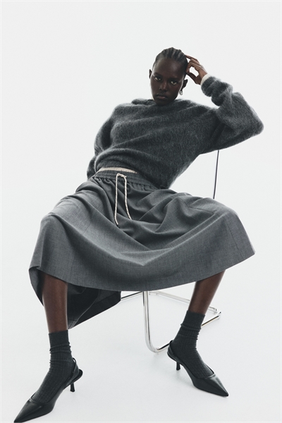 Юбка-миди на завязках 1322086001