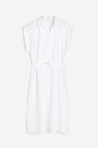 Платье-рубашка с поясом 1167347001