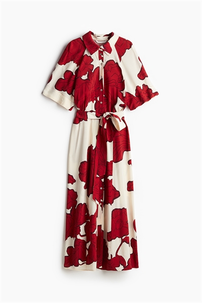 Платье-рубашка с завязывающимся поясом 1217576009