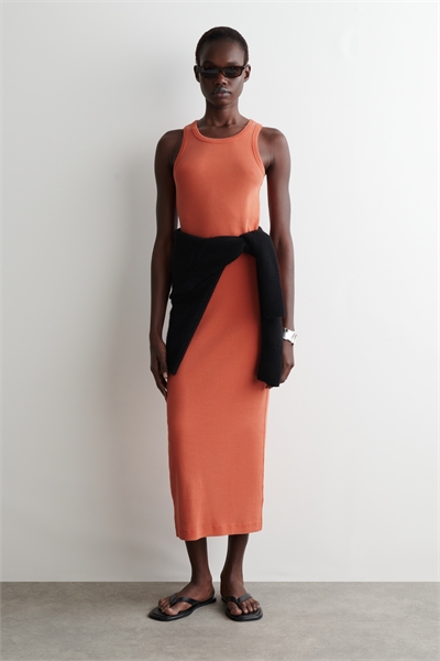 Облегающее платье в рубчик 0995969015