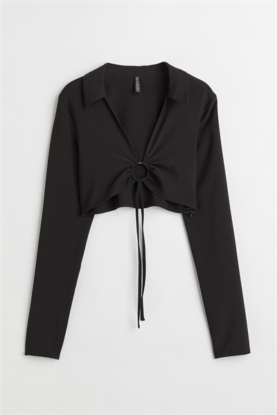 Облегающий топ с воротником 1035210001