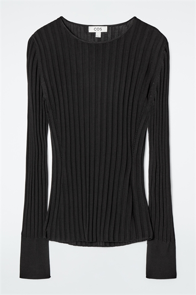 Трикотажный топ с длинными рукавами 1221008004