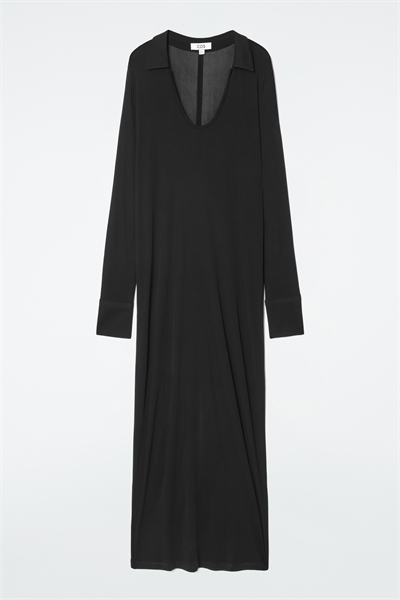 Макси-платье поло с вырезом горловины 1241781001